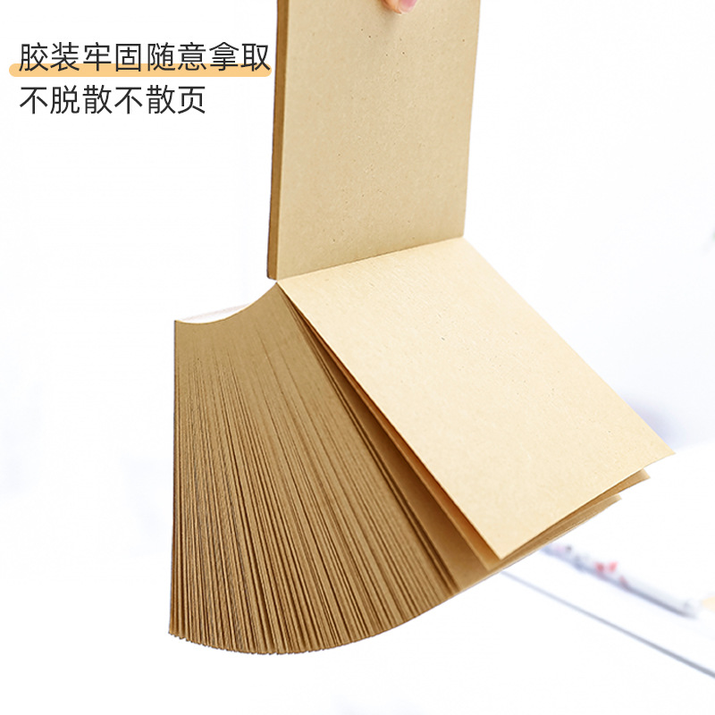 Yilan Korean Thickened Quadrel Note N Times Sticker Simple Stationery Blank Tear-off Note Pad Sticky Notes 400 Sheets