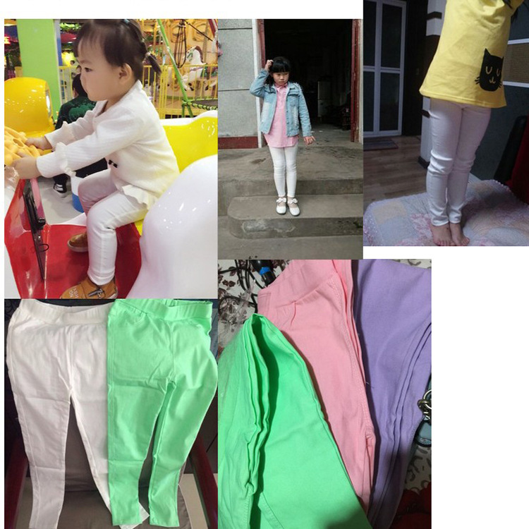 Pencil Pants Stretch Baby Ankle Tight Pants Slim Fit Medium and Large Children's Leggings Imitation Jeans Special Offer