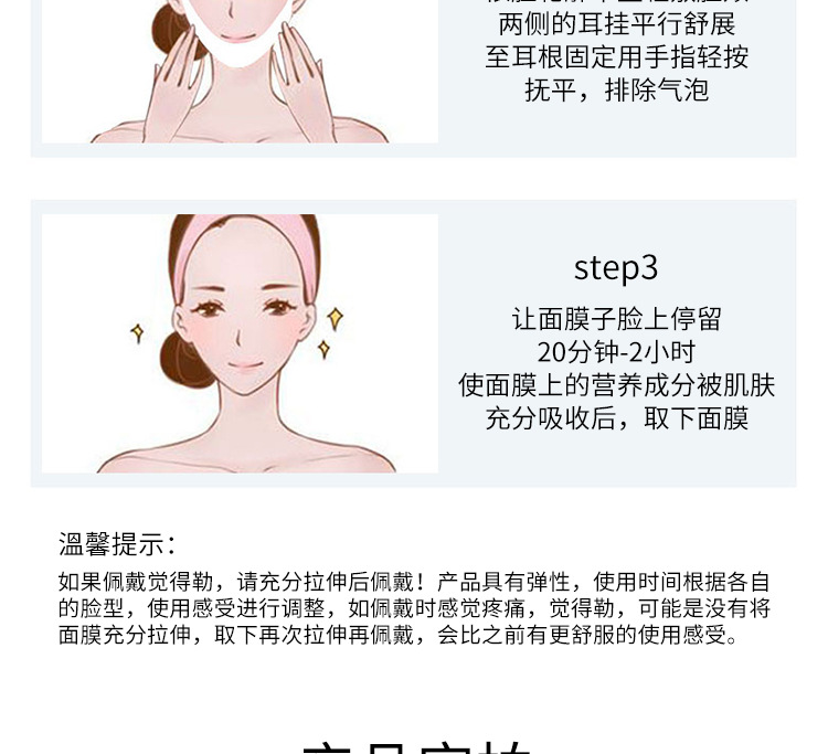 Factory Direct Sales V-Face Mask Ear Hanging Face Lift Tape Artifact Small Double Chin Lifting Shaping V-Face Mask