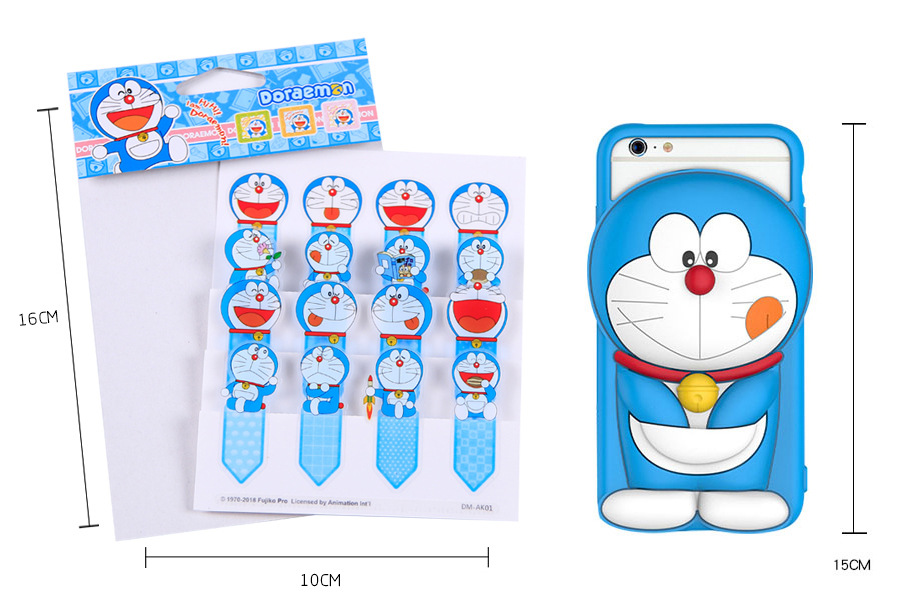 Officially Authorized Doraemon Bookmark Sticker Transparent PVC Classification Instruction Note Paper Index Blue Fat Man Gift Officially Authorized Doraemon Bookmark Sticker Transparent PVC Classification Instruction Note Paper Index Blue Fat Man Gift