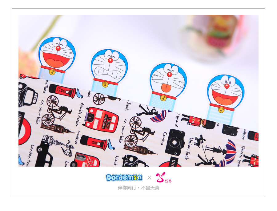 Officially Authorized Doraemon Bookmark Sticker Transparent PVC Classification Instruction Note Paper Index Blue Fat Man Gift Officially Authorized Doraemon Bookmark Sticker Transparent PVC Classification Instruction Note Paper Index Blue Fat Man Gift