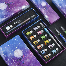 Twelve Constellation Creative Signature Pen Students Dip Ball Pen Gift Set Ink Internet Celebrity Handmade Dipping Pen Ball Pen