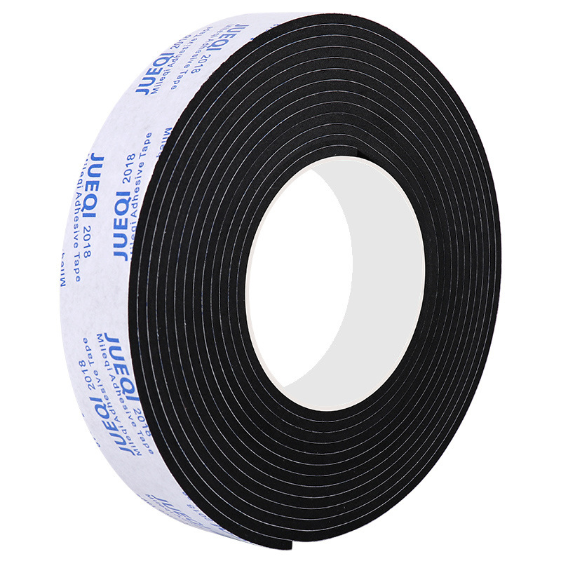 Bowtape Eva Black Strong Adhesive Double-Sided Tape Window Door Crack Windproof Car Sound Insulation Damping Tape