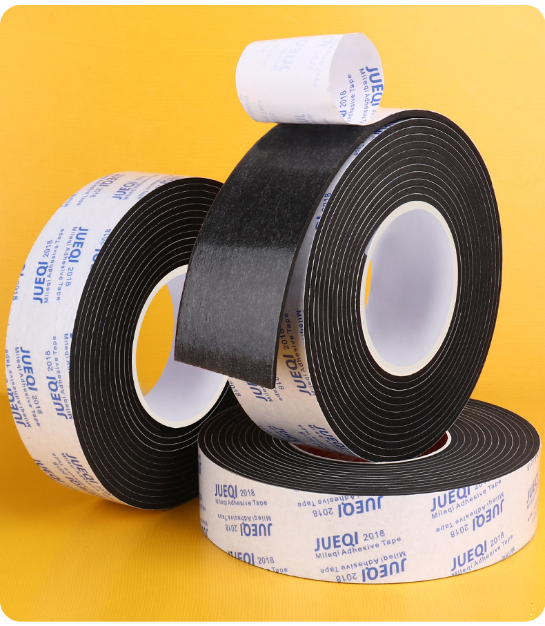 Bowtape Eva Black Strong Adhesive Double-Sided Tape Window Door Crack Windproof Car Sound Insulation Damping Tape