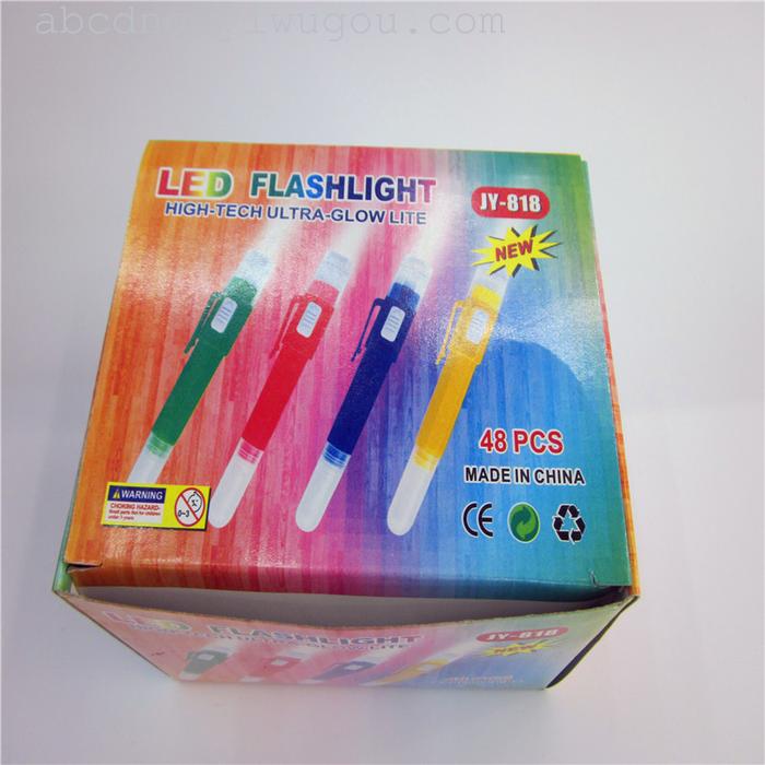 LED luminous ball point pen advertising promotion lamp pen manufacturers direct sales 818