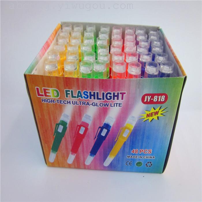 LED luminous ball point pen advertising promotion lamp pen manufacturers direct sales 818