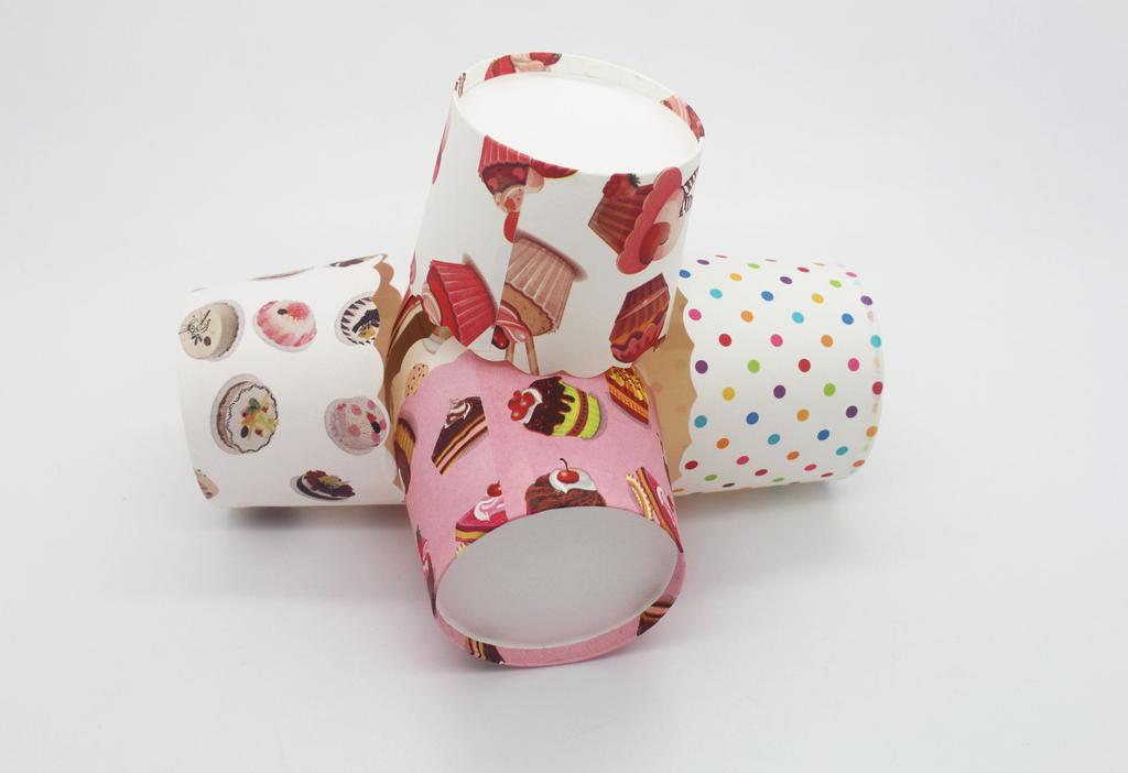 Large machine cup high temperature paper cup muffin cup 12 cups