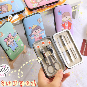 Japanese Ins Push Type Gel Pen Cute Super Cute Teenage Girl's Romance Push Gel Pen Student Ball Pen 6 Bags