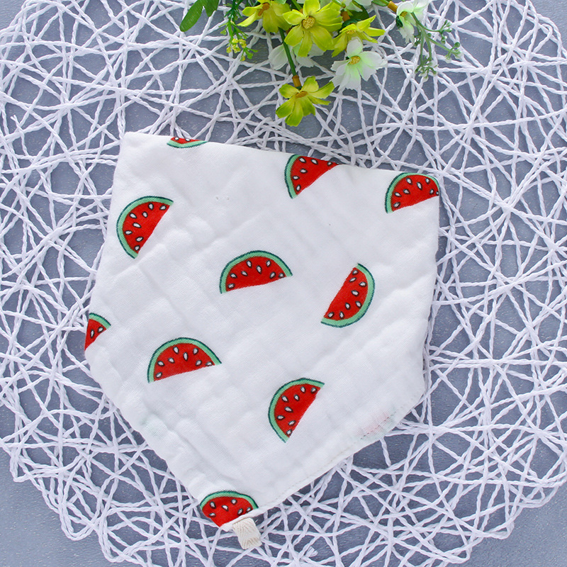 [Triangular Binder] 6 Layers 8 Layers Pure Cotton Children's Triangle Towel Triangular Binder Cute Special Men and Women Baby's Triangular Hood Triangular Binder