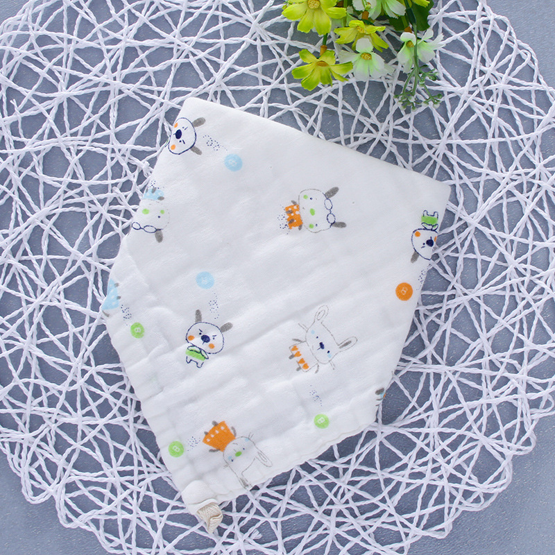 [Triangular Binder] 6 Layers 8 Layers Pure Cotton Children's Triangle Towel Triangular Binder Cute Special Men and Women Baby's Triangular Hood Triangular Binder