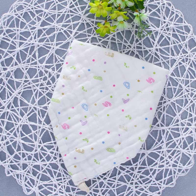 [Triangular Binder] 6 Layers 8 Layers Pure Cotton Children's Triangle Towel Triangular Binder Cute Special Men and Women Baby's Triangular Hood Triangular Binder