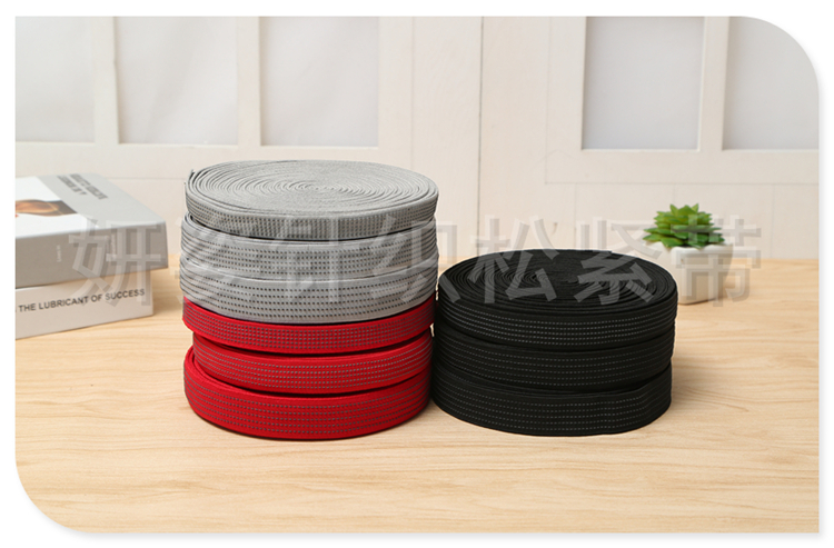 Factory Direct Sales Multi-Specification Jumper Double-Sided Non-Slip Elastic Band Anti-Static Woven Elastic Tape Color Variety