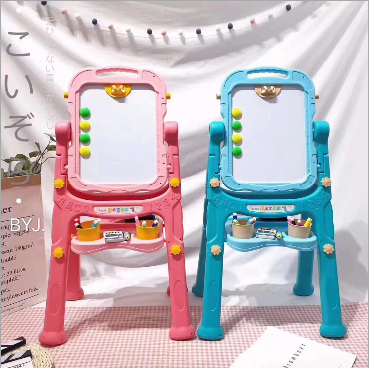 Drawing Board Children Little Kids Bracket Household Small Blackboard Double-Sided Magnetic Drawing Board Ball Pen Erasable Graffiti Whiteboard