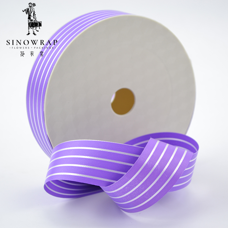 Double-sided tape line manufacturer direct sales flowers ribbon flower shop gift wrap with 50 yards.