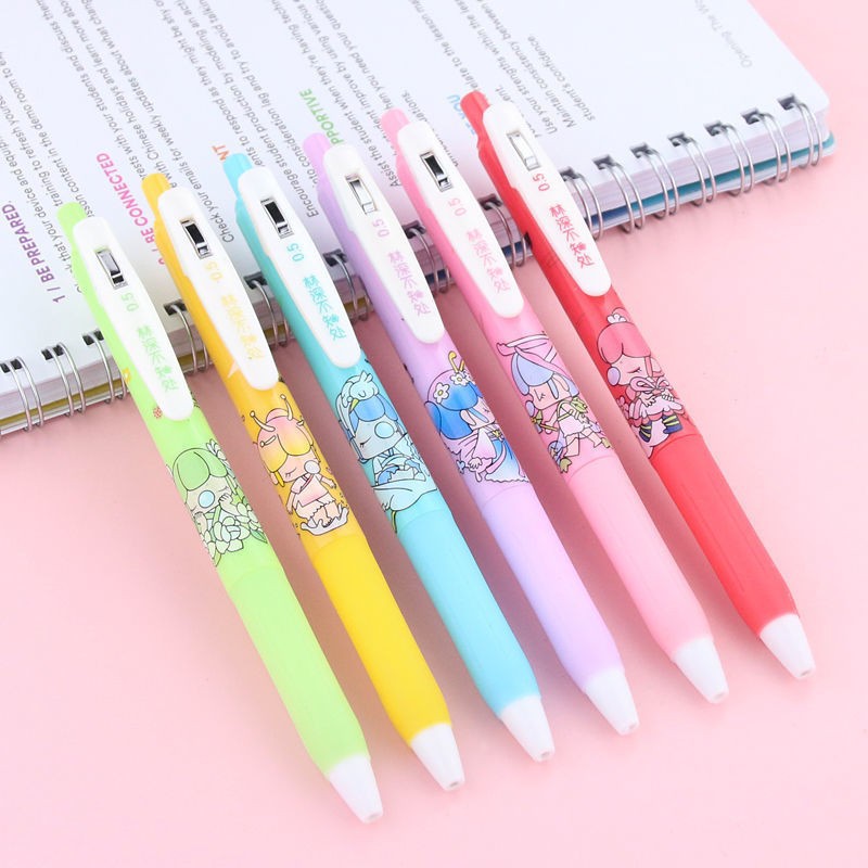 Yuerjia Cherry Maruko Press Gel Pen Ins Style Good-looking Student Press Ball Pen 0.5mm Signature Pen