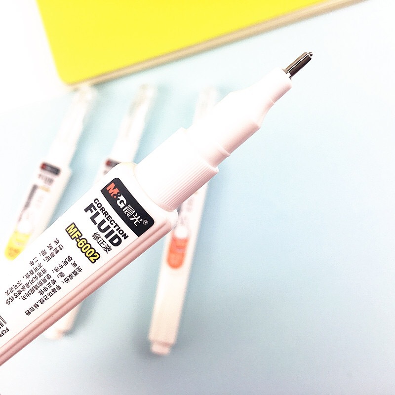 Mf6002 Correction Fluid Mifei Correction Fluid Office Student Cute and Compact Rabbit 8ml Quick-Drying White Correction Fluid