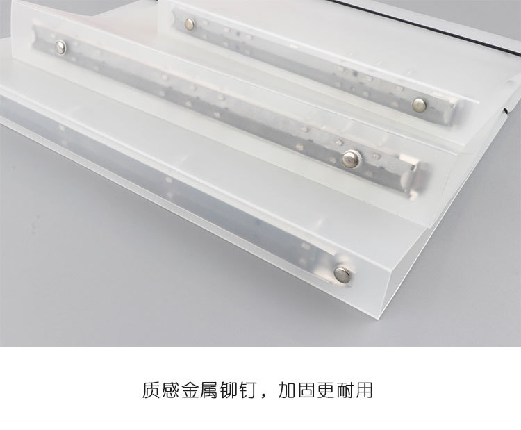 Frosted Translucent Pp Strap Loose-Leaf Binder Shell 6 Holes Loose Spiral Notebook Journal Book Notepad