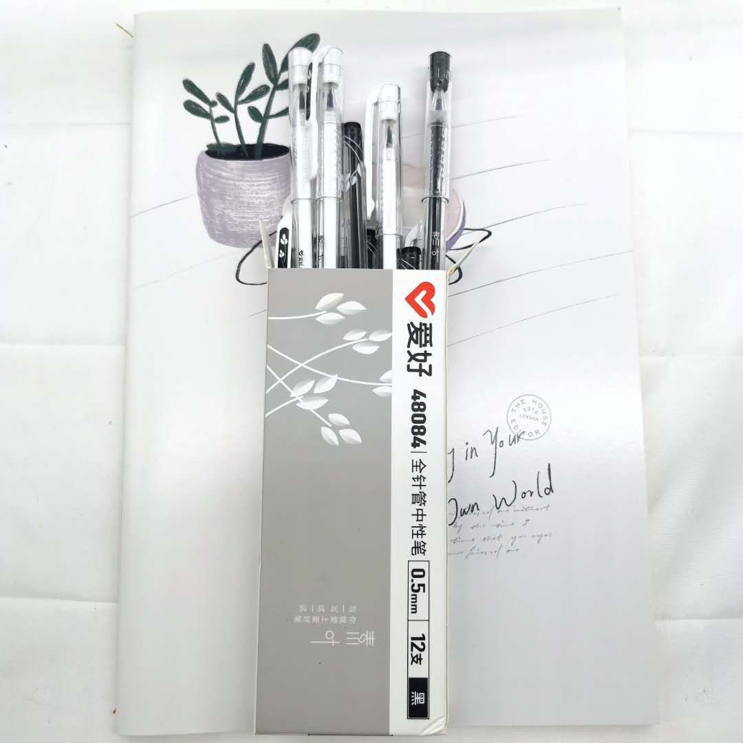 Hobby Gel Pen 0.35 0.5mm Black Signature Pen Ball Pen Carbon Pen Black Pen 12 PCs Office Supplies Wholesale Hobby Gel Pen 0.35 0.5mm Black Signature Pen Ball Pen Carbon Pen Black Pen 12 PCs Office Supplies Wholesale