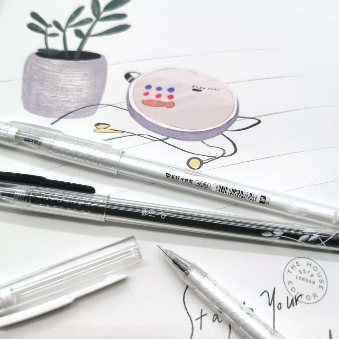 Hobby Gel Pen 0.35 0.5mm Black Signature Pen Ball Pen Carbon Pen Black Pen 12 PCs Office Supplies Wholesale Hobby Gel Pen 0.35 0.5mm Black Signature Pen Ball Pen Carbon Pen Black Pen 12 PCs Office Supplies Wholesale