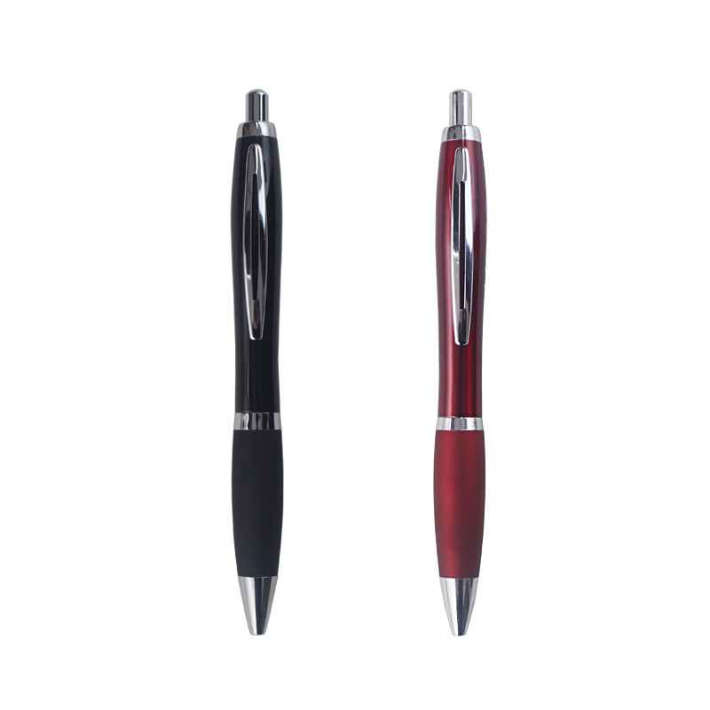 Metal Vase Style Pen Holder Pressing Pen Advertising Marker Office Supplies Metal Ball Point Pen Custom Logo Y604#
