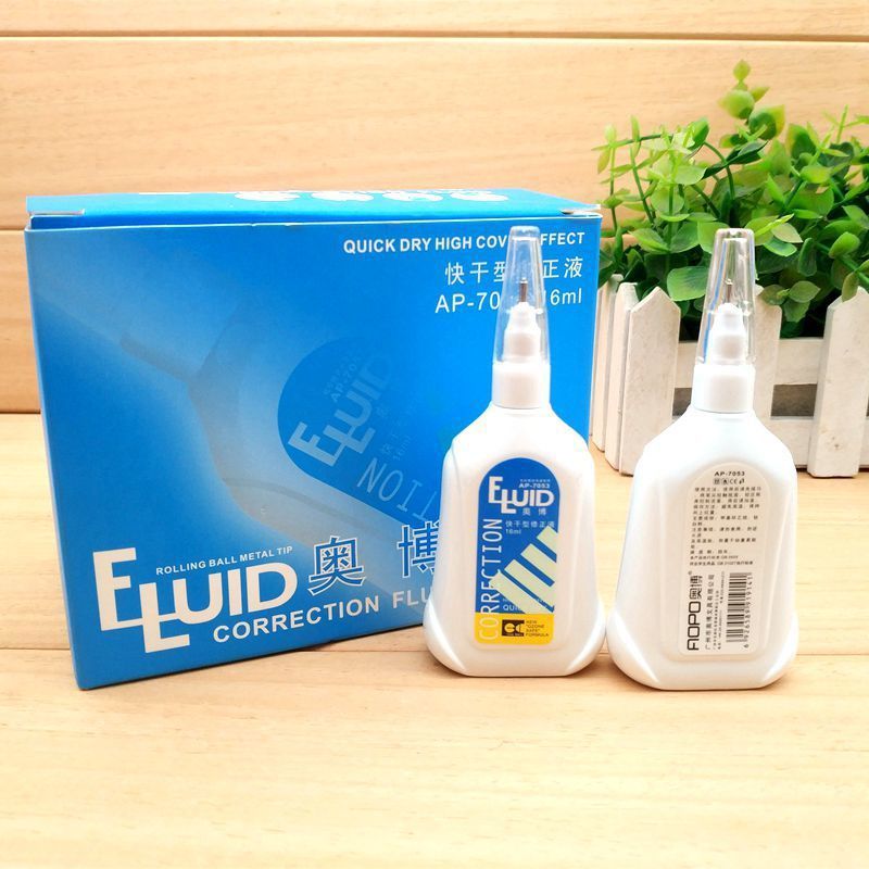 Correction Fluid Non-Toxic Quick-Drying Office Correction Fluid Pupils' Stationery Seamless Correction Correction Fluid Free Shipping 12 Pieces Correction Fluid Non-Toxic Quick-Drying Office Correction Fluid Pupils' Stationery Seamless Correction Correction Fluid Free Shipping 12 Pieces