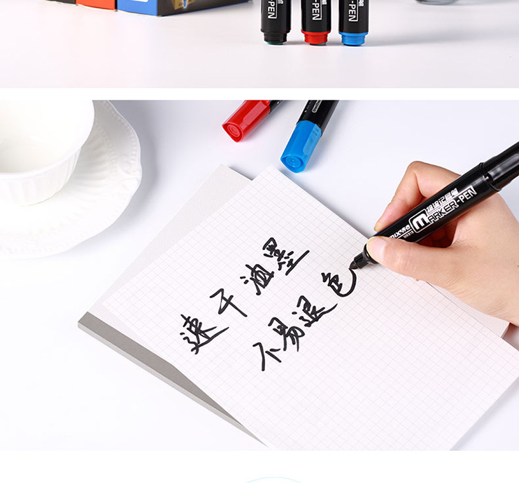 Comix/Comix Big Head Oily Mark Big Head Ball Pen Waterproof Colorfast Quick-Drying Poster Logistics Marking Pen
