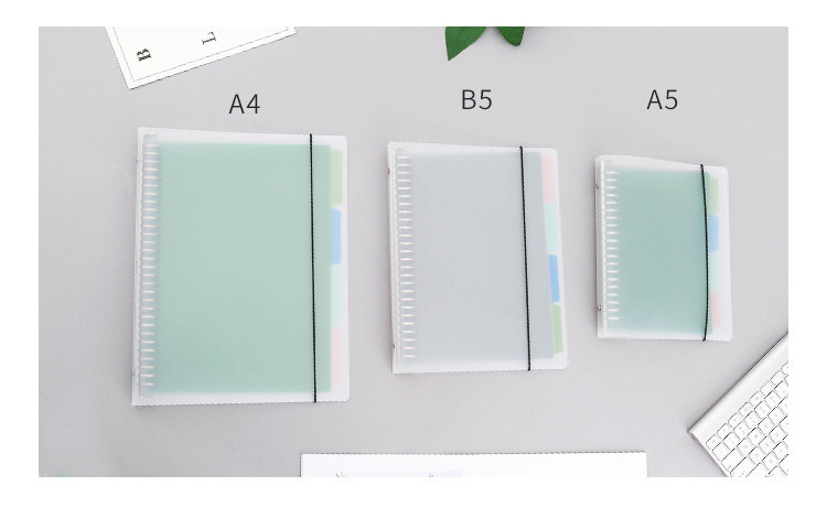 Printable Logo Plastic Transparent Folder B5 Loose Spiral Notebook Shell Office A4 Metal Replaceable Core Loose-Leaf Binder Printable Logo Plastic Transparent Folder B5 Loose Spiral Notebook Shell Office A4 Metal Replaceable Core Loose-Leaf Binder