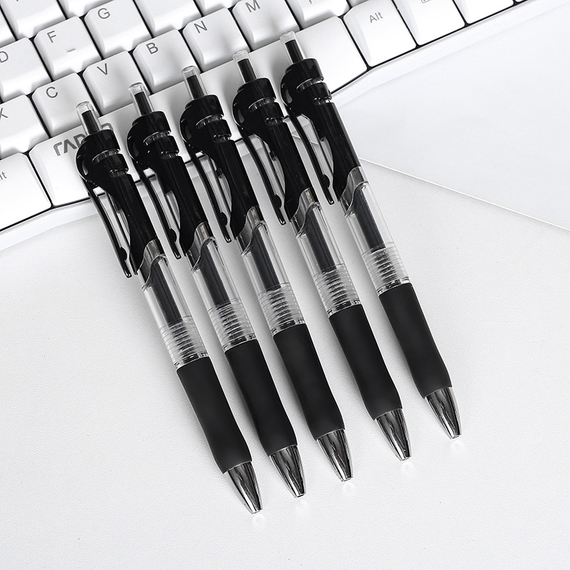Press Large Capacity 0.5mm Bullet Gel Pen Pressing Pen Ball Pen Gel Pen Exam Office Pressing Pen