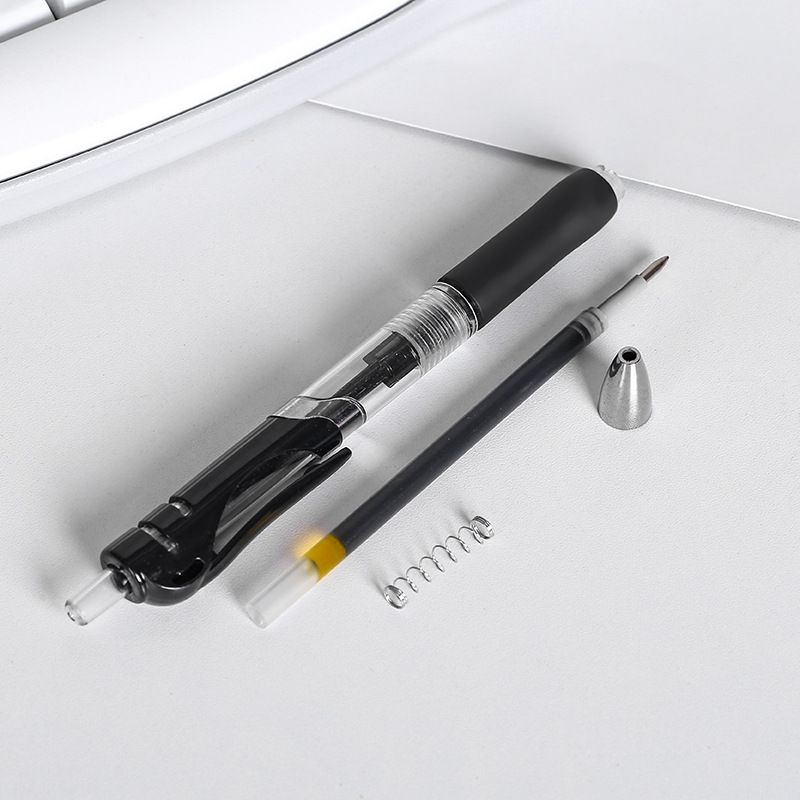 Press Large Capacity 0.5mm Bullet Gel Pen Pressing Pen Ball Pen Gel Pen Exam Office Pressing Pen