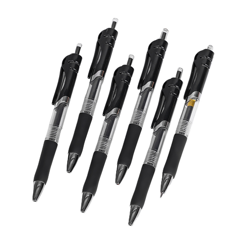 Press Large Capacity 0.5mm Bullet Gel Pen Pressing Pen Ball Pen Gel Pen Exam Office Pressing Pen