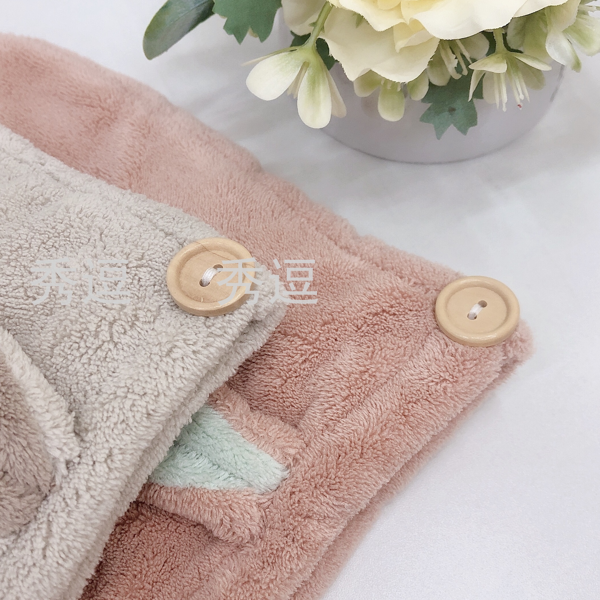 Coral Velvet Rabbit Three-Dimensional Triangular Binder Adult Head Thickened Absorbent Soft Quick-Drying Non-Fading Hair-Drying Cap Coral Velvet Rabbit Three-Dimensional Triangular Binder Adult Head Thickened Absorbent Soft Quick-Drying Non-Fading Hair-Drying Cap