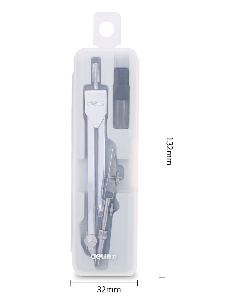 Deli 8601 Compasses Engineering International Standard Mapping Apparatus Compasses One-Piece Set