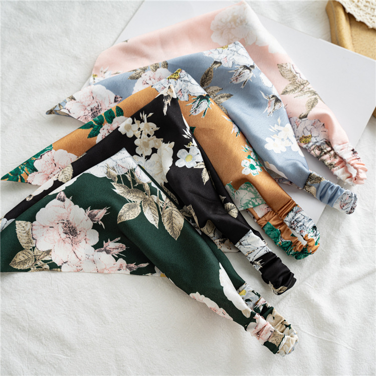 Three-State Satin Triangular Binder Hair Accessories 2021 European and American New Closed Toe Hair Band Elastic Elastic Band Headband Cross-Border Supply Three-State Satin Triangular Binder Hair Accessories 2021 European and American New Closed Toe Hair Band Elastic Elastic Band Headband Cross-Border Supply