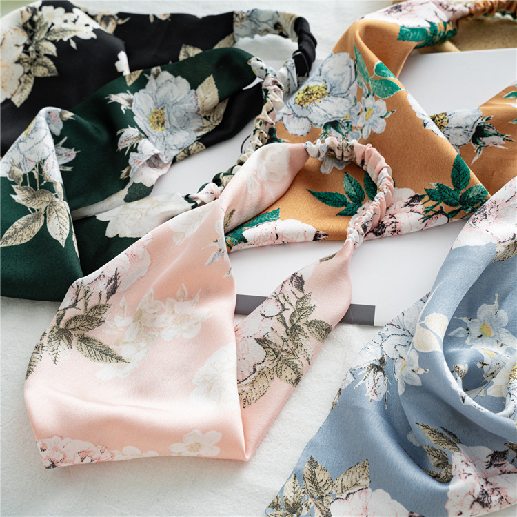 Three-State Satin Triangular Binder Hair Accessories 2021 European and American New Closed Toe Hair Band Elastic Elastic Band Headband Cross-Border Supply Three-State Satin Triangular Binder Hair Accessories 2021 European and American New Closed Toe Hair Band Elastic Elastic Band Headband Cross-Border Supply