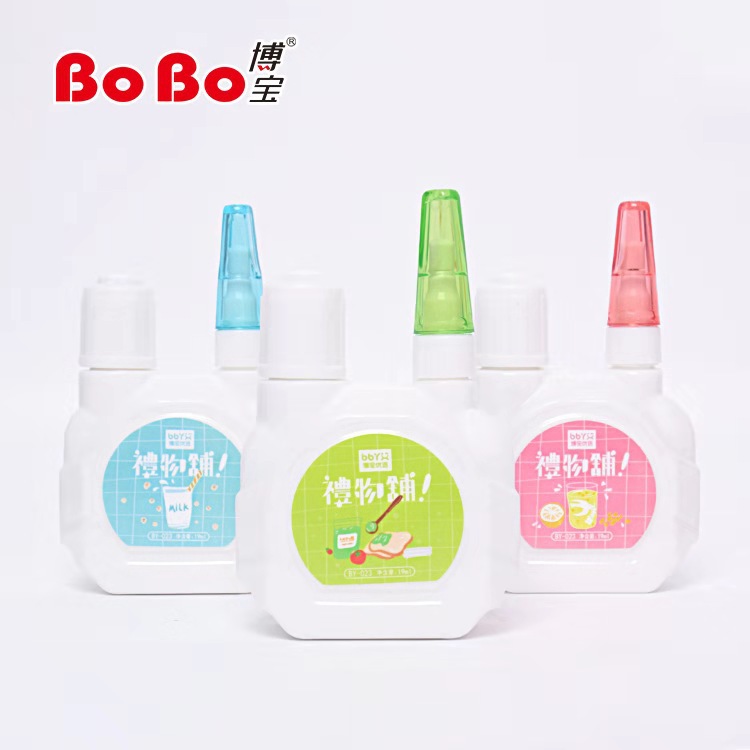 Wholesale Bobao High Quality Correction Fluid Brush Dual-Use Quick-Drying Correction Fluid Environmental Protection Steel Head Correction Fluid Student Stationery