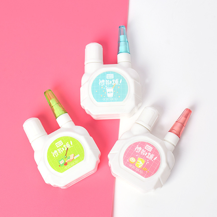 Wholesale Bobao High Quality Correction Fluid Brush Dual-Use Quick-Drying Correction Fluid Environmental Protection Steel Head Correction Fluid Student Stationery