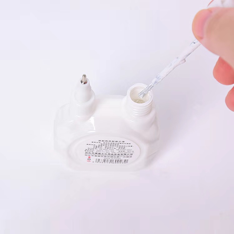 Wholesale Bobao High Quality Correction Fluid Brush Dual-Use Quick-Drying Correction Fluid Environmental Protection Steel Head Correction Fluid Student Stationery