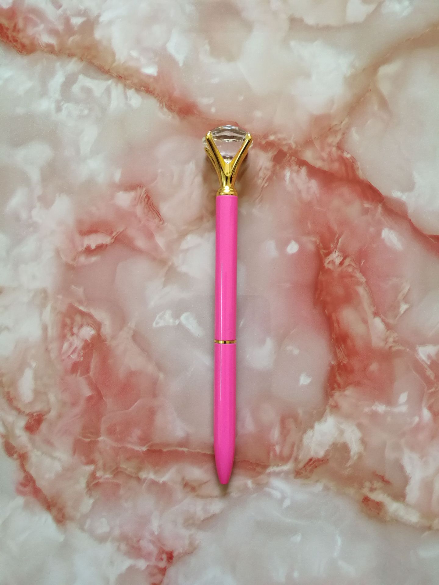 Factory Wholesale Big Diamond Pen Crystal Diamond Pen Business Advertising Gift Pen Creative Rhinestone Pen Metal Ball Point Pen