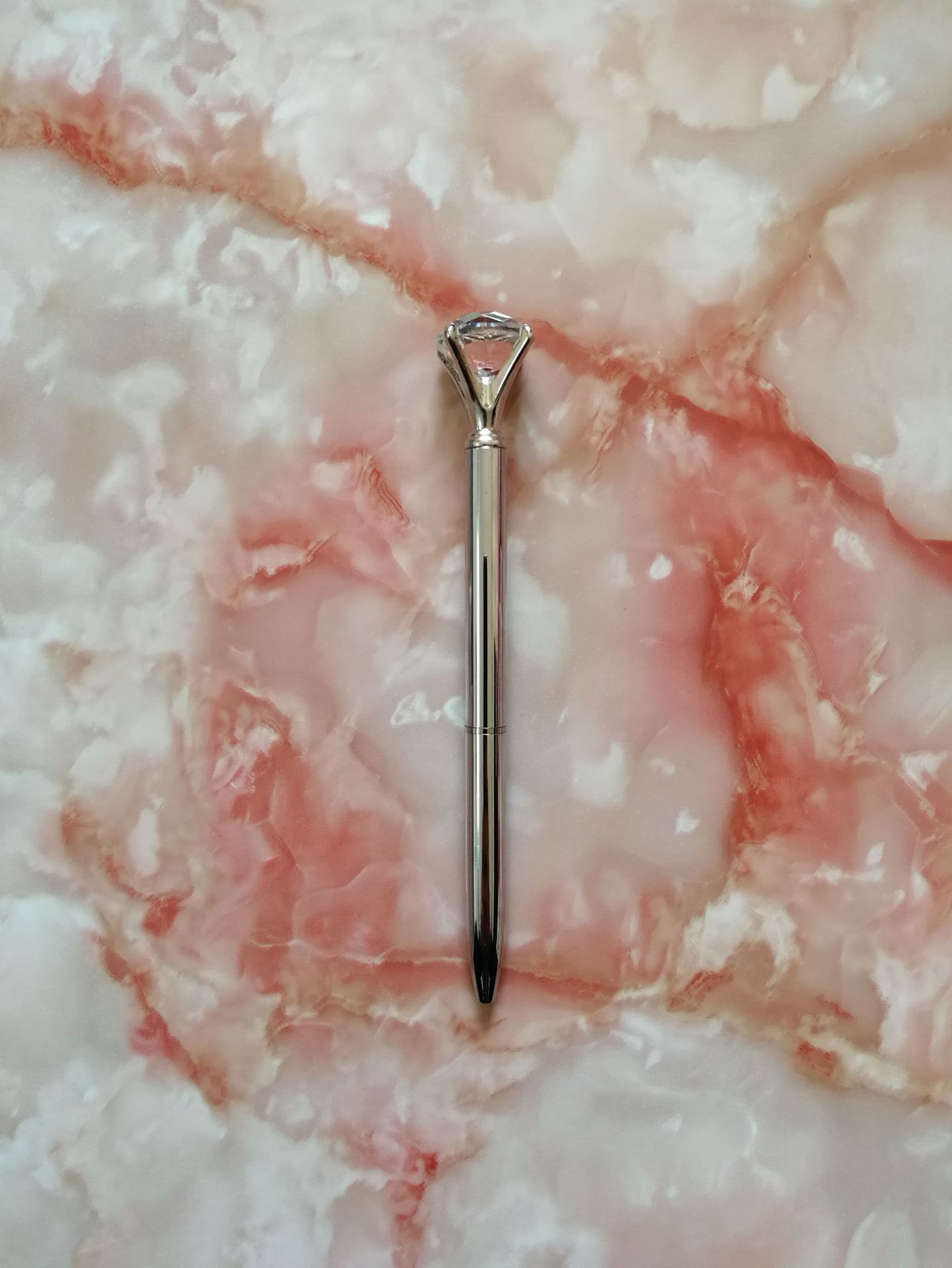 Factory Wholesale Big Diamond Pen Crystal Diamond Pen Business Advertising Gift Pen Creative Rhinestone Pen Metal Ball Point Pen