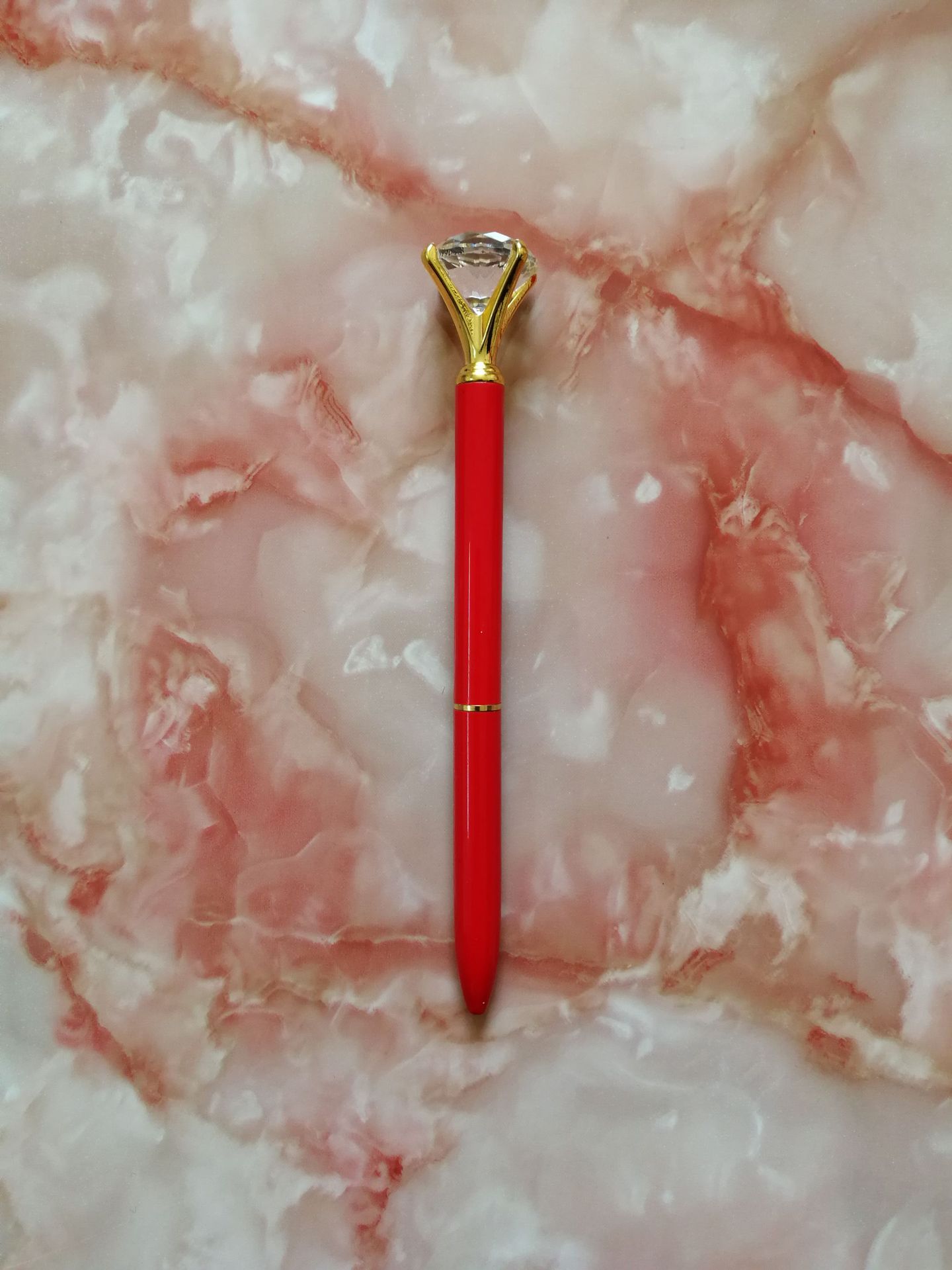 Factory Wholesale Big Diamond Pen Crystal Diamond Pen Business Advertising Gift Pen Creative Rhinestone Pen Metal Ball Point Pen