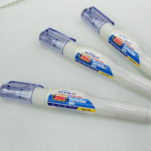 Liquid paper correction fluid fix igle authentic stationery metal pen