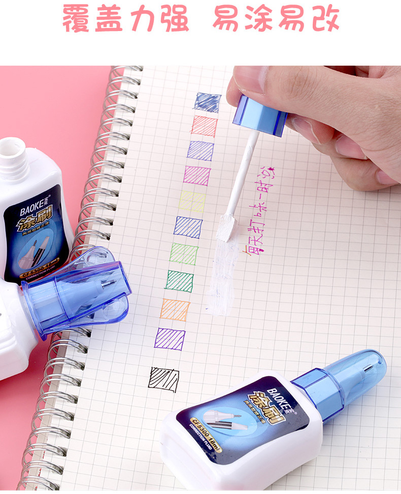 Correction Fluid 18ml Eliminate the Word Correction Fluid Pen Quick-Drying Non-Toxic for Pupils Ink Eradicator Correction Fluid Correction Pen Wholesale