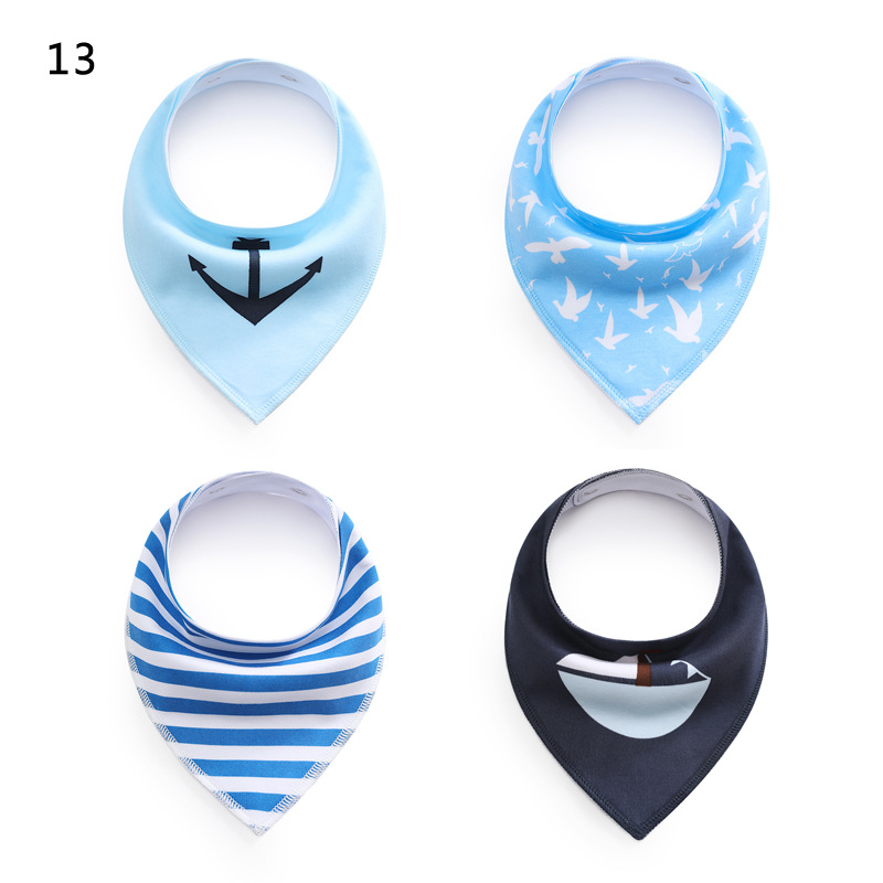 European and American Saliva Towel Children's Bib Baby Bib Fleece Cotton Triangular Binder Maternal and Infant Products European and American Saliva Towel Children's Bib Baby Bib Fleece Cotton Triangular Binder Maternal and Infant Products