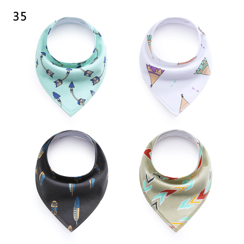European and American Saliva Towel Children's Bib Baby Bib Fleece Cotton Triangular Binder Maternal and Infant Products European and American Saliva Towel Children's Bib Baby Bib Fleece Cotton Triangular Binder Maternal and Infant Products