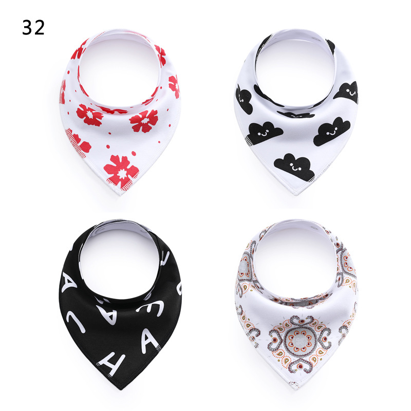 European and American Saliva Towel Children's Bib Baby Bib Fleece Cotton Triangular Binder Maternal and Infant Products European and American Saliva Towel Children's Bib Baby Bib Fleece Cotton Triangular Binder Maternal and Infant Products