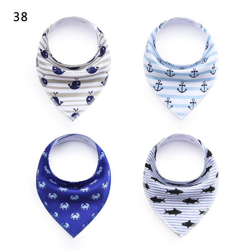 European and American Saliva Towel Children's Bib Baby Bib Fleece Cotton Triangular Binder Maternal and Infant Products European and American Saliva Towel Children's Bib Baby Bib Fleece Cotton Triangular Binder Maternal and Infant Products