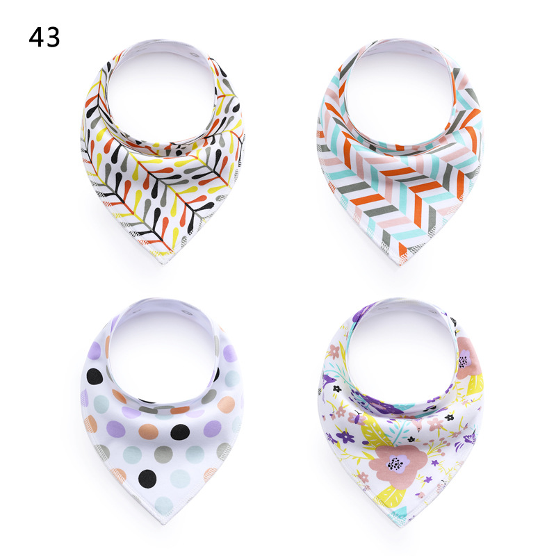 European and American Saliva Towel Children's Bib Baby Bib Fleece Cotton Triangular Binder Maternal and Infant Products European and American Saliva Towel Children's Bib Baby Bib Fleece Cotton Triangular Binder Maternal and Infant Products