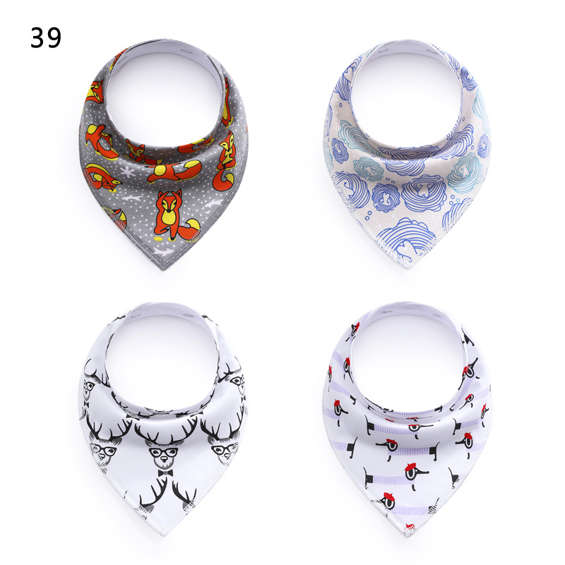 European and American Saliva Towel Children's Bib Baby Bib Fleece Cotton Triangular Binder Maternal and Infant Products European and American Saliva Towel Children's Bib Baby Bib Fleece Cotton Triangular Binder Maternal and Infant Products