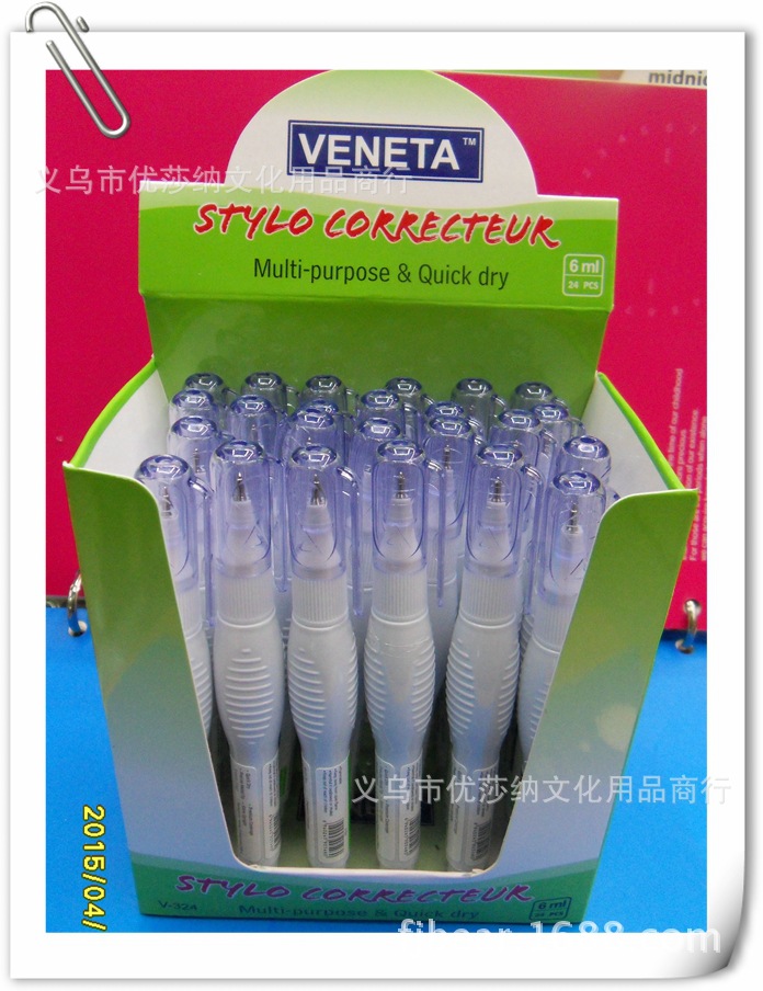 2015 new mini, mini green nontoxic correction pen, correction fluid, all-metal pen