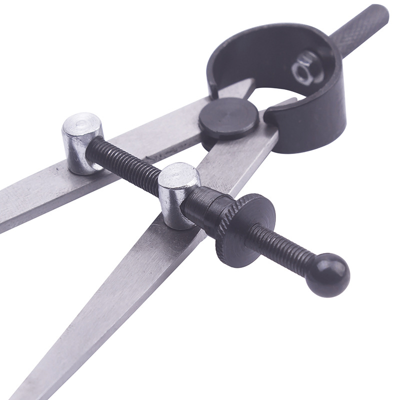 Fitter Painting Gauge Spring Compasses Wood Industrial Planning Classified into Distance between Gauge Carbon Steel Material Wear-Resistant Leather Tool